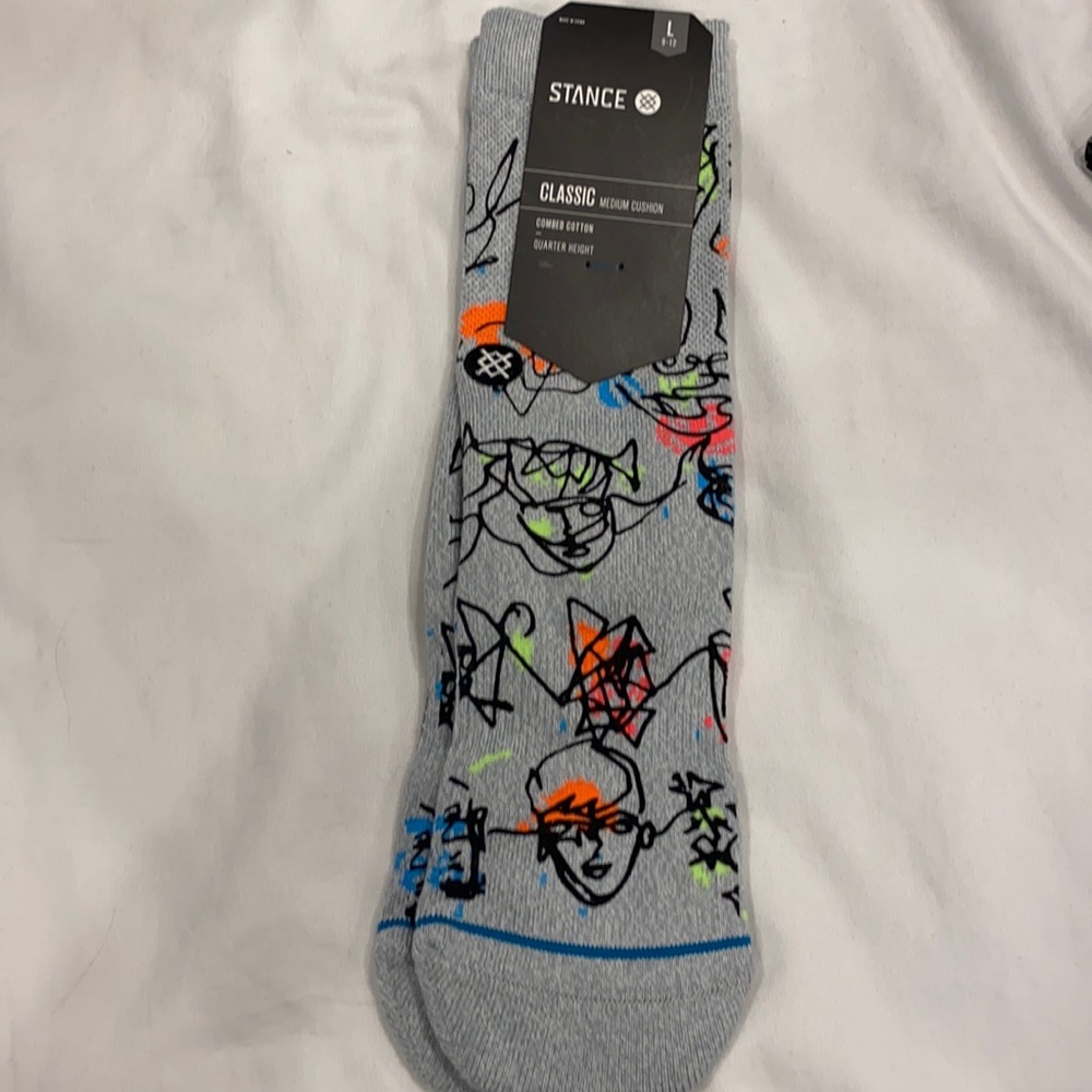 Gray men’s stance socks